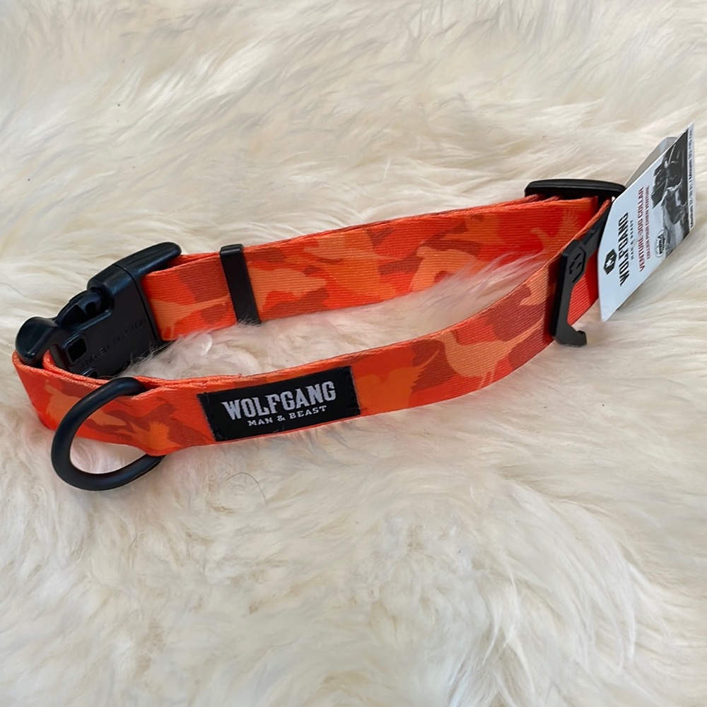 Orange Wolfgang man and beast dog collar